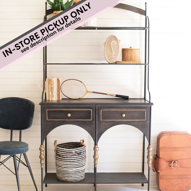 Metal Shelve with Drawers - IN-STORE PICKUP ONLY