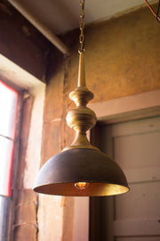 Metal Pendant Light with Antique Gold Finish - IN-STORE PICKUP ONLY