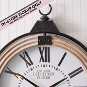 Large Pocket Watch Style Wall Clock- IN-STORE PICKUP ONLY